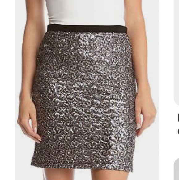 Karen Kane Dresses & Skirts - Karen Kane Silver Sequin Skirt New Large